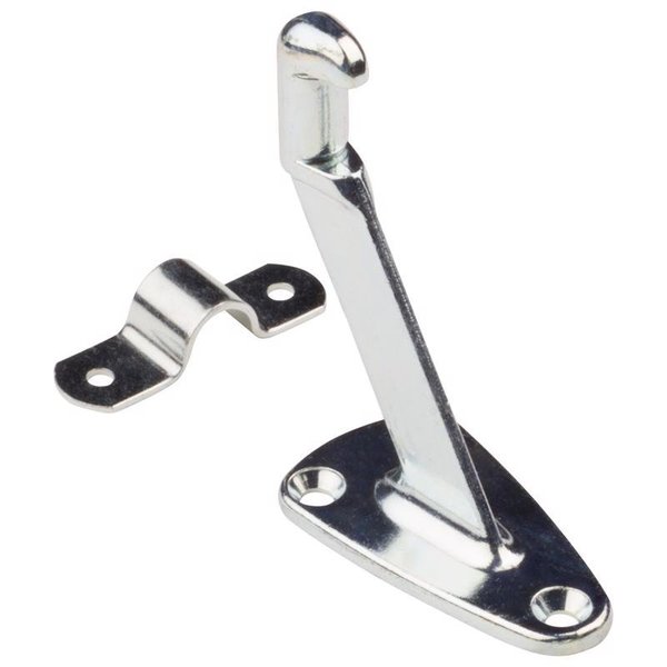 National Hardware Silver Zinc Die Cast w/Steel Strap Handrail Bracket 2.13 in. L 250 lb N112-862